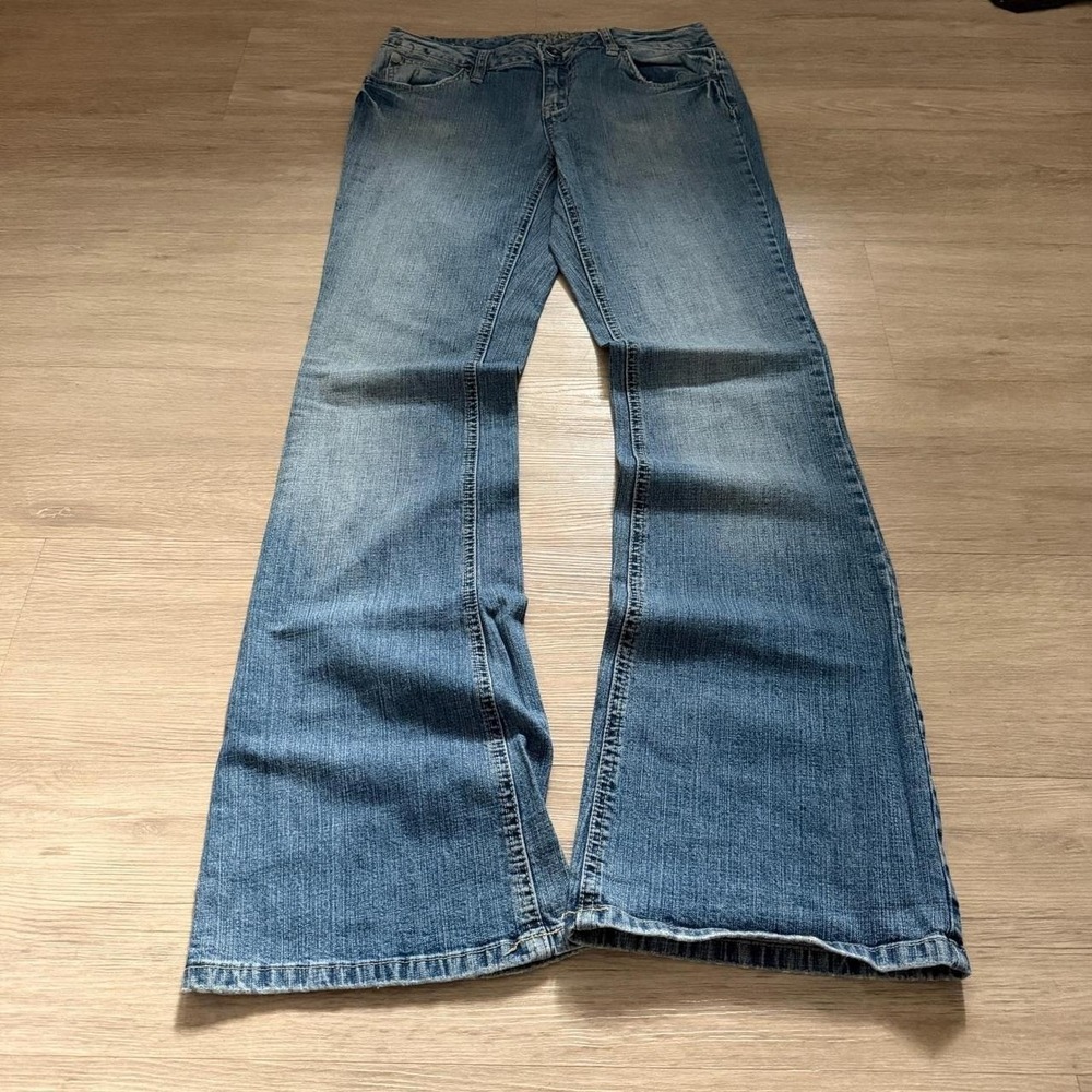 28x30 Faded Blue Bootcut Jeans Y2K 2000s Vintage